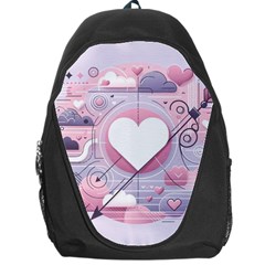 Heart Love Minimalist Design Backpack Bag by Bedest