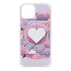 Heart Love Minimalist Design Iphone 14 Tpu Uv Print Case by Bedest