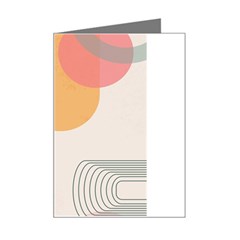 Lines Boho Poster Contemporary Mini Greeting Card by Bedest