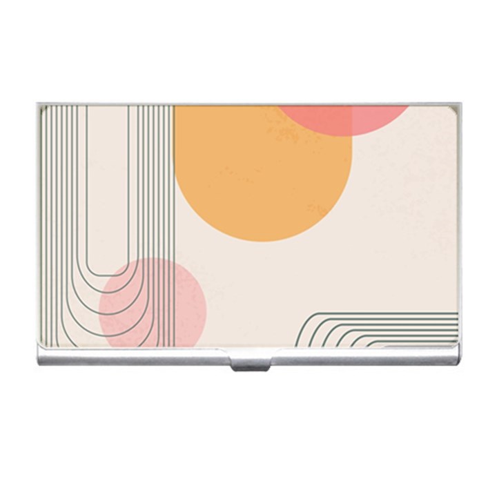 Lines Boho Poster Contemporary Business Card Holder