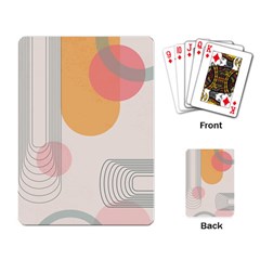 Lines Boho Poster Contemporary Playing Cards Single Design (rectangle) by Bedest