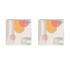 Lines Boho Poster Contemporary Cufflinks (square) by Bedest