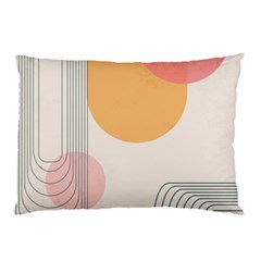 Lines Boho Poster Contemporary Pillow Case by Bedest