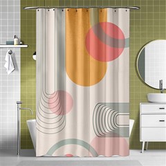 Lines Boho Poster Contemporary Shower Curtain 48  X 72  (small)  by Bedest