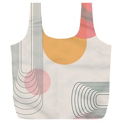 Lines Boho Poster Contemporary Full Print Recycle Bag (xl) by Bedest