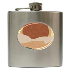 Sunrise Sunset Desert Wall Art Hip Flask (6 Oz) by Bedest