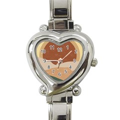 Sunrise Sunset Desert Wall Art Heart Italian Charm Watch