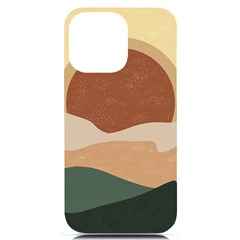 Sunrise Sunset Desert Wall Art Iphone 14 Pro Max Black Uv Print Case by Bedest