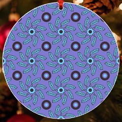 Floral Seamless Pattern Uv Print Acrylic Ornament Round by Ket1n9