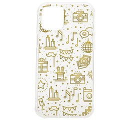 Birthday Party Seamless Pattern Gold Party Decor Elements Birthday Cake Gift Confetti Festive Event Iphone 12 Pro Max Tpu Uv Print Case by Ket1n9