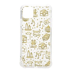 Birthday Party Seamless Pattern Gold Party Decor Elements Birthday Cake Gift Confetti Festive Event Iphone 11 Pro Max 6 5 Inch Tpu Uv Print Case