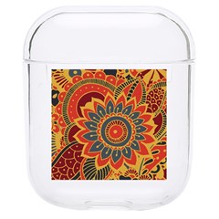 Bright Seamless Pattern With Paisley Mehndi Elements Hand Drawn Wallpaper With Floral Traditional In Hard Pc Airpods 1/2 Case