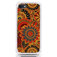 Bright Seamless Pattern With Paisley Mehndi Elements Hand Drawn Wallpaper With Floral Traditional In Iphone Se by Ket1n9