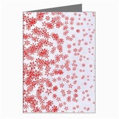 Christmas New Year Snowflake Deer Greeting Card