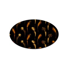 Abstract Art Pattern Warm Colors Sticker Oval (100 Pack) by Ndabl3x