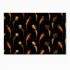 Abstract Art Pattern Warm Colors Postcards 5  X 7  (pkg Of 10) by Ndabl3x