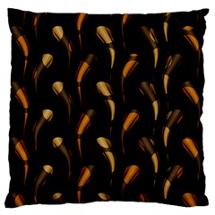 Abstract Art Pattern Warm Colors Standard Premium Plush Fleece Cushion Case (one Side) by Ndabl3x