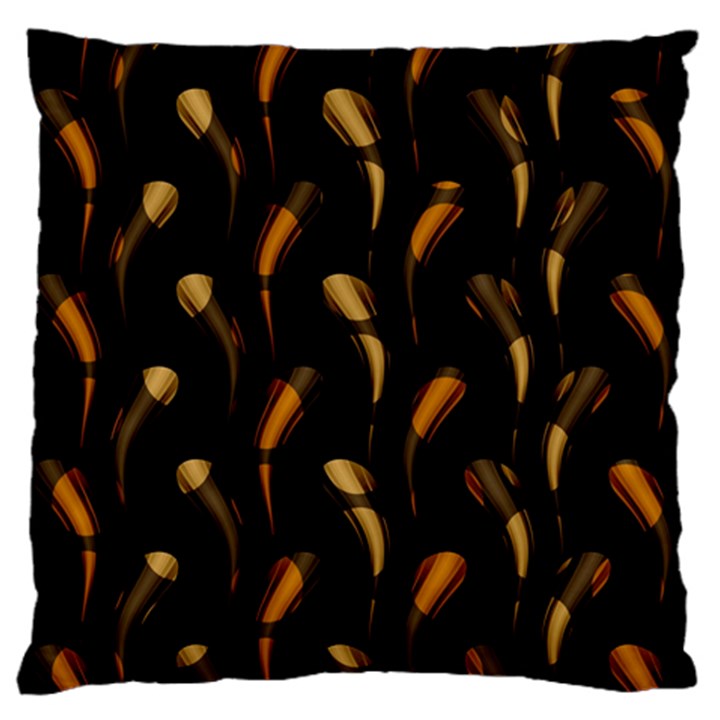 Abstract Art Pattern Warm Colors Standard Premium Plush Fleece Cushion Case (Two Sides)