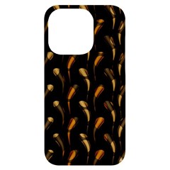 Abstract Art Pattern Warm Colors Iphone 14 Pro Black Uv Print Case by Ndabl3x