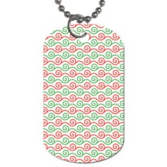 Spiral Geometry Pattern Dog Tag (One Side)