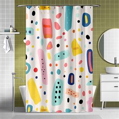 Abstract Seamless Colorful Pattern Shower Curtain 48  X 72  (small)  by Ndabl3x