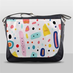 Abstract Seamless Colorful Pattern Messenger Bag by Ndabl3x