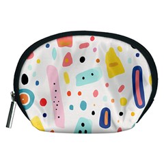 Abstract Seamless Colorful Pattern Accessory Pouch (medium)