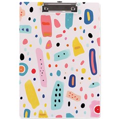 Abstract Seamless Colorful Pattern A4 Acrylic Clipboard by Ndabl3x