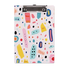 Abstract Seamless Colorful Pattern A5 Acrylic Clipboard by Ndabl3x