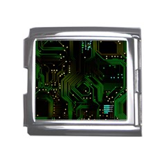 Circuits Circuit Board Green Technology Mega Link Italian Charm (18mm) by Ndabl3x