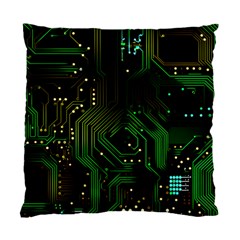 Circuits Circuit Board Green Technology Standard Cushion Case (two Sides) by Ndabl3x