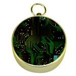 Circuits Circuit Board Green Technology Gold Compasses Front