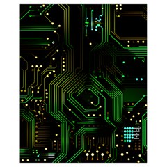 Circuits Circuit Board Green Technology Drawstring Bag (small) by Ndabl3x