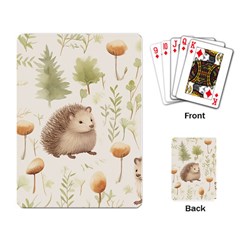 Hedgehog Mushroom Playing Cards Single Design (rectangle) by Ndabl3x