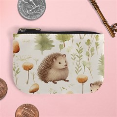 Hedgehog Mushroom Mini Coin Purse by Ndabl3x