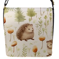 Hedgehog Mushroom Flap Closure Messenger Bag (s) by Ndabl3x