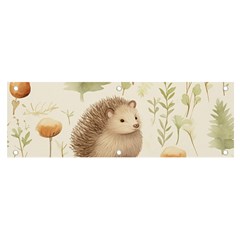 Hedgehog Mushroom Banner And Sign 6  X 2  by Ndabl3x