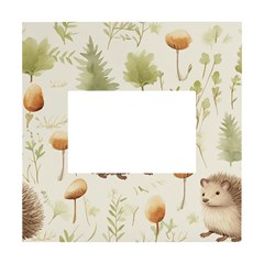 Hedgehog Mushroom White Box Photo Frame 4  X 6 