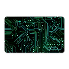 Circuits Circuit Board Green Magnet (rectangular) by Ndabl3x