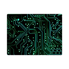 Circuits Circuit Board Green Premium Plush Fleece Blanket (mini) by Ndabl3x