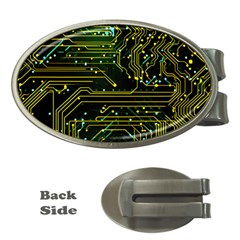 Circuits Circuit Board Yelow Money Clips (oval)  by Ndabl3x