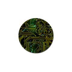 Circuits Circuit Board Yelow Golf Ball Marker (10 Pack) by Ndabl3x