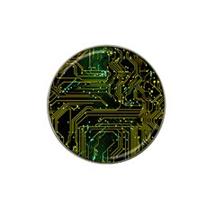 Circuits Circuit Board Yelow Hat Clip Ball Marker (4 Pack) by Ndabl3x