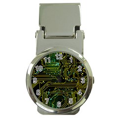 Circuits Circuit Board Yelow Money Clip Watches by Ndabl3x