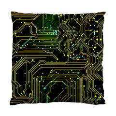 Circuits Circuit Board Yelow Standard Cushion Case (one Side) by Ndabl3x