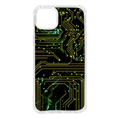 Circuits Circuit Board Yelow Iphone 14 Plus Tpu Uv Print Case by Ndabl3x