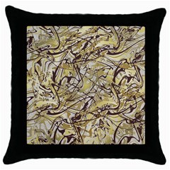 Marble Texture Pattern Seamless Throw Pillow Case (Black)