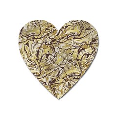 Marble Texture Pattern Seamless Heart Magnet