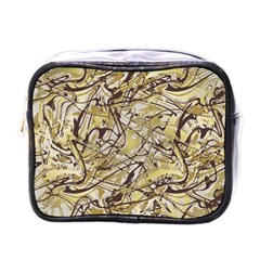 Marble Texture Pattern Seamless Mini Toiletries Bag (one Side) by Ndabl3x