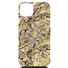 Marble Texture Pattern Seamless iPhone 14 Plus Black UV Print Case